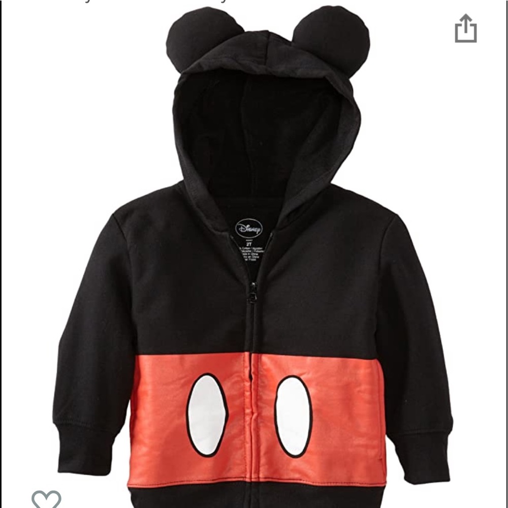 New with tags, Disney Toddler Mickey Mouse Hoodie